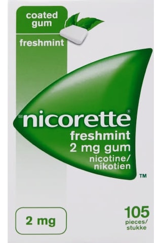 Nicorette Freshmint Naneli Sakız 2mg 105 Adet