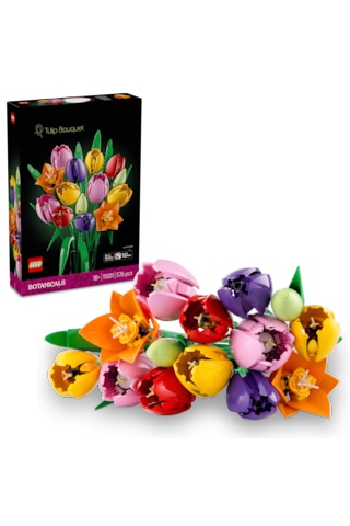 LEGO® Botanicals Lale Buketi 11501 - Yetiskinler için 5 Çesit Lale Içeren Yaratici Dekoratif Model Yapim Seti (576 Parça)