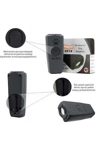 Repel Rp 30 V2 El Tipi Köpek Kovucu Eğitici 30 Metre Etkili