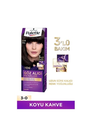 Palette Göz Alıcı Renkler Saç Boyası 3 - 0 Koyu Kahve (463153333)