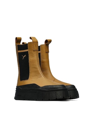 Puma Mayze Stack Cheksea Casual Kadın Hardal Rengi Bot B-38 38674201 001
