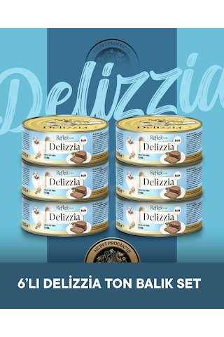 Reflex Plus Delizzia Yetişkin Ton Balıklı Pate Kedi Maması 6x85 Gram