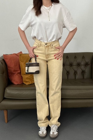 Alemdarshop Hardal Straightmania Jeans Pantolon