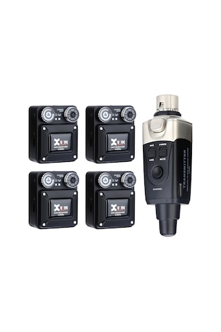 Xvive Xv-u45r4 4 Alıcı + 1 Vericili Kablosuz In-ear Monitör Sistemi Siyah