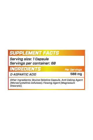 Grimlabs Daa D-aspartic Acid 500mg 60 Servings