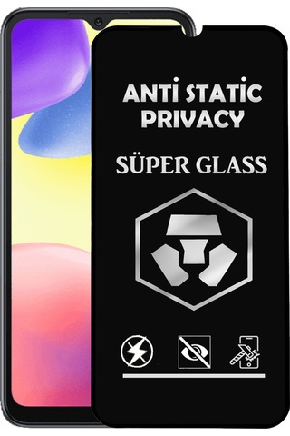 Xiaomi Redmi 10a Tam Kaplayan Anti Statik Hayalet Süper Temperli Cam Ekran Koruyucu