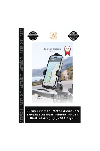 Sürüş Ekipmanı Motor Aksesuarı Seyahat Aparatı Telefon Tutucu Bisiklet Araç İçi Jx041 Siyah