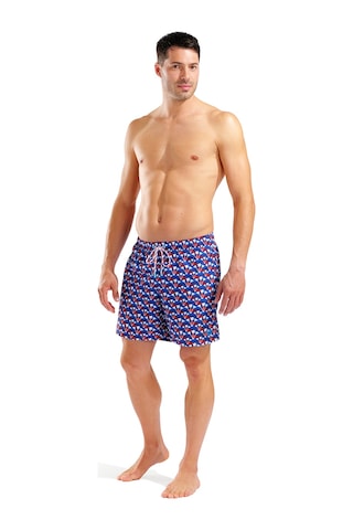 Arena Water Prints Beach Erkek Mavi Deniz Şortu 007153810