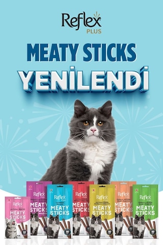 Reflex Meaty Sticks Karışık Kedi Ödül Maması Seti 6'lı 3 x 5 G