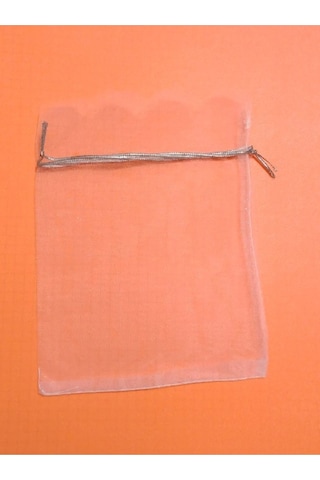 10 Adet Şeffaf Bez Kına Düğün Mevlüt Sünnet Hediye Kesesi Kese 12,5 Cm X 9,3 Cm Çanta
