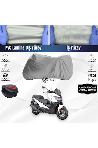 Voge Sr4 Maksi 350 Motosiklet Brandası Arka Çanta Topcase Uyumlu Motor Brandası