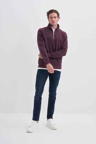 Cazador 56180 Erkek Dik Yaka Sweat Vişne
