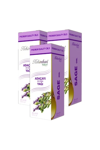 Hekimhan Bitkisel Adaçayı Acı Elma Yağı 3 x 20 ML