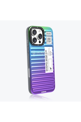 Apple iPhone 16 Pro Max Uyumlu Kılıf Youngkit The Secret Color Serisi Kapak Mavi