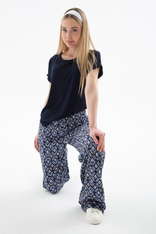 Fashion Friends Bayan Pantolon 25y0179k1 Mavi Mavi