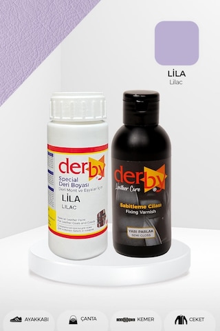 Derby Deri Mont Boyası ve Sabitleme Cilası 100 G Set