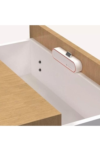 Jokmae Akıllı Çekmece Kilidi - Bluetooth Kontrollü, Çocuk Emniyetli, Beyaz