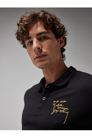 Gsstore Galatasaray Erkek Ata Polo T-shirt E251280 Siyah