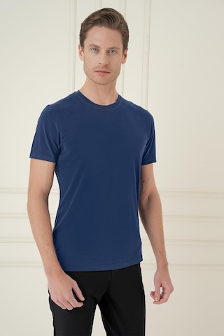 Efor Comfort Fit Bisiklet Yaka Modal Kısa Kol Casual Lacivert Tişört Ts 895 Lacivert