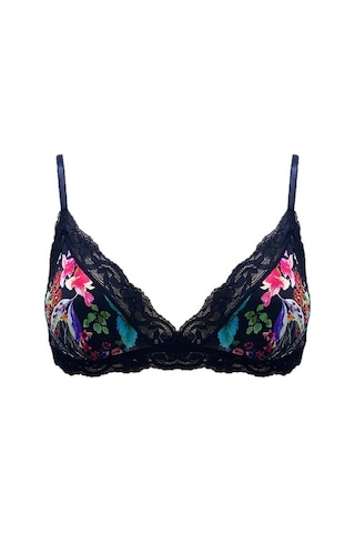 Deep Secret Çiçekli Yakaları Siyah Dantelli Bralet Ds200475br 001