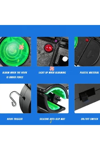 Effe Olta Kamış Alarmı 2li Set Sesli Işıklı Hg2519-2a