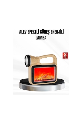 Solar Alev Işığı Cob Teknolojili Taşınabilir El Feneri Ve Kamp Lambası Çok Renkli