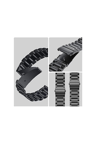 Samsung Galaxy Watch 4 5 6 7 Fe 40 44 Classic 42 43 46 47mm Paslanmaz Çelik Metal Baklalı Kordon