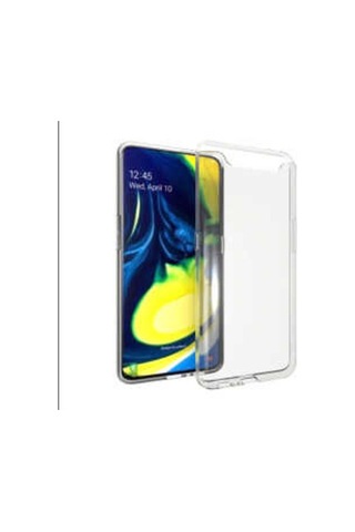 Samsung Uyumlu Galaxy A80 Kılıf Zore Süper Silikon Kapak Renksiz