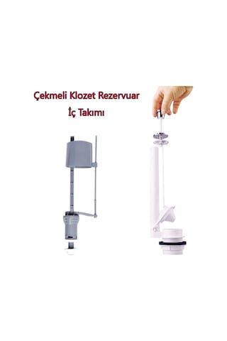 Klozet Sifon Çekmeli Rezervuar İç Takım Su Tasarruflu Seramik Sabunluk Çok Renkli