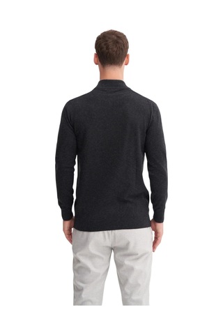 Cazador Premium Courspoun Slim Fit Yarım Balıkçı Kazak-33250 Siyah