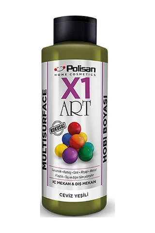 Polisan X1 Art Multisurface Hobi Boyası Ceviz Yeşili 120 ML