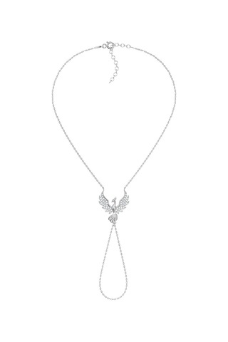 Anka Kuşu Beyaz Gümüş Şahmeran