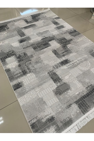 Padişah Halı Safir 90818 095 Serisi Akrilik Salon Oturma Yatak Odası Halısı Gri