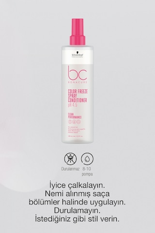 Schwarzkopf Bc Clean Renk Koruyucu Sprey Saç Kremi 400 ML