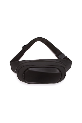 Siyah Günlük Çapraz Bel Ve Omuz Çantası Pos Makinası Uyumlu Çapraz Çanta Siyah