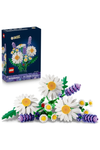 LEGO® Botanicals Papatyalar 11508 - 9 Yas ve Üzeri Çocuklar için 3 Büyük Papatya Içeren Yaratici Oyuncak Yapim Seti (133 Parça)
