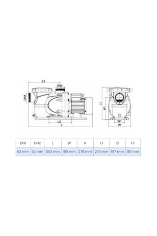 Wilo Pool 3.0T Ön Filtreli Havuz Pompası 18 Mss 30 Metreküp H 380 Volt