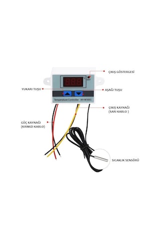 Xh-W3001 12V Dc Dijital Termostat Akvaryum Kuluçka Makinesi İçin N11.4178