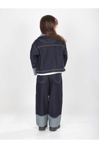 Xo Kids Kız Çocuk 3lü Alt Üst Kombin Takmı 4-13 Yaş Set0478 Mavi