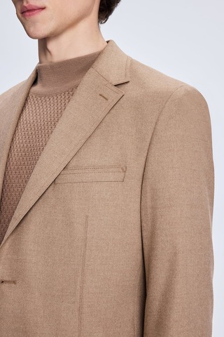 Hatemoğlu Camel Slim Fit Mono Yaka Casual Ceket 14293025a002 032 1964061 CAMEL