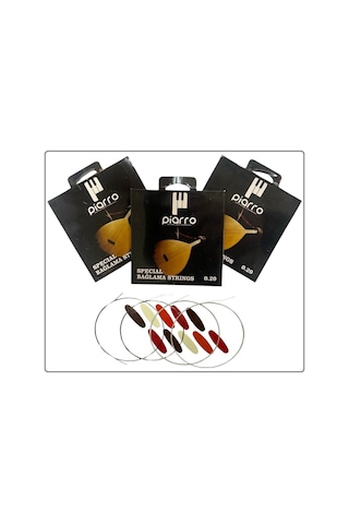 Piarro Profosyonel Uzun Sap Bağlama Teli 0,20 3 Paket