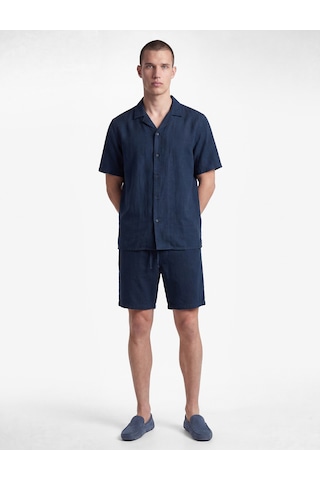 Koton Regular Fit Cepli Pamuklu Beli Bağcıklı Yazlık Şort Lacivert 6sam40121hw