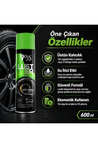 Luster Premium Lastik Parlatıcı Sprey