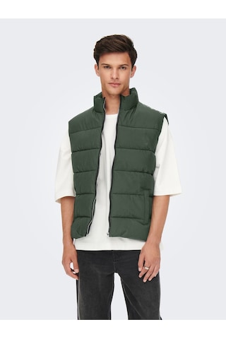 Only & Sons Onsmelvın Lıfe Puffer Vest Otw Vd Erkek Turuncu Yelek - 22022232 Turuncu