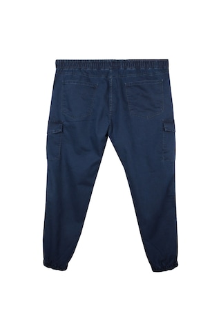 Erkek Büyük Beden 100-156 Kilo Arası İçin Uygun Kargo Cepli Jogger Kot Pantolon Lacivert