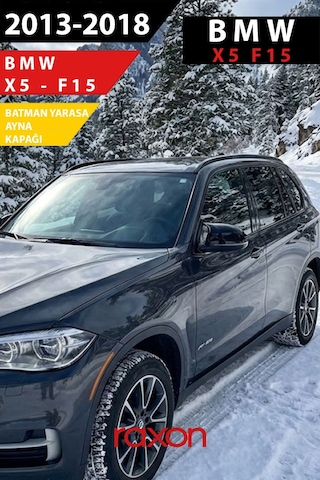 Bmw X5 F15 2013 2018 Batman & Yarasa Ayna Kapağı Parlak Piano Black Sport