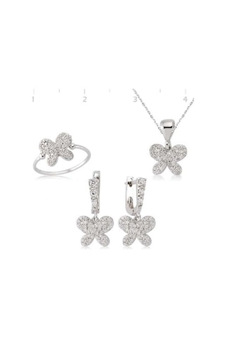Gümüş Kelebek Kadın Set (510775999)