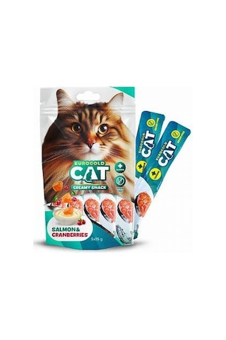 Eurogold Cat Somonlu Kızılcıklı Yetişkin Kedi Ödül Maması 5 x 15 G