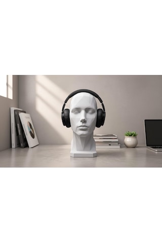 Happy3dworld İnsan Büstü Kulaklık Standı, 3d Baskı Minimalist Modern Dekor