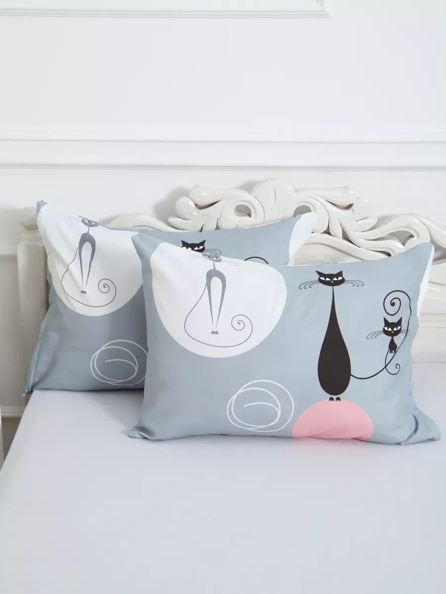 Inteteks Fermuarlı Polisatin Yastık Kılıfı 50x70 2 Adet 15688117 Gri